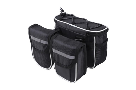 Detachable Bicycle Front Frame Tube Crossbody Storage Bag Black V1308-DSZKI-616-2