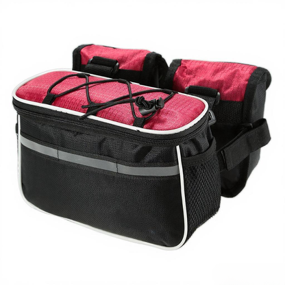 Detachable Bicycle Front Frame Tube Crossbody Storage Bag Black V1308-DSZKI-616-2