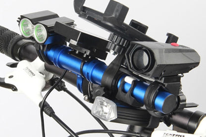 20cm Aluminum Alloy Bicycle Handlebar Extender Mount - Blue V1308-DSZKI-64-1