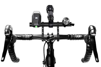 20cm Aluminum Alloy Bicycle Handlebar Extender Mount - Black V1308-DSZKI-64-2