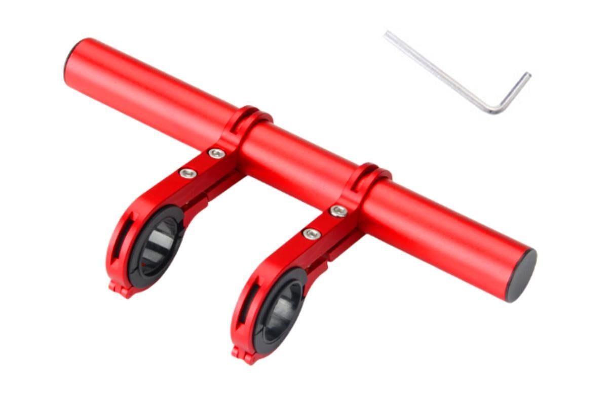 20cm Aluminum Alloy Bicycle Handlebar Extender Mount - Red V1308-DSZKI-64-3