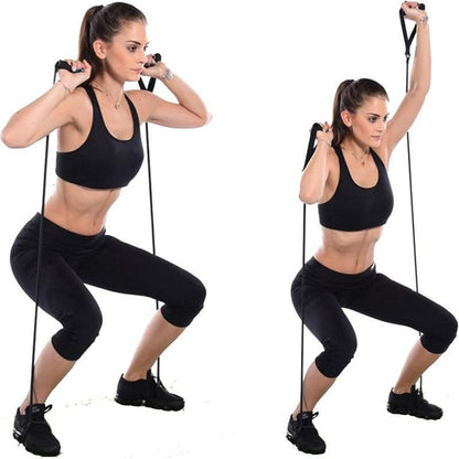 Resistance Band Set With Door Anchor Full Body Yoga Strength Workout Training Bands V1308-DSZKI-641