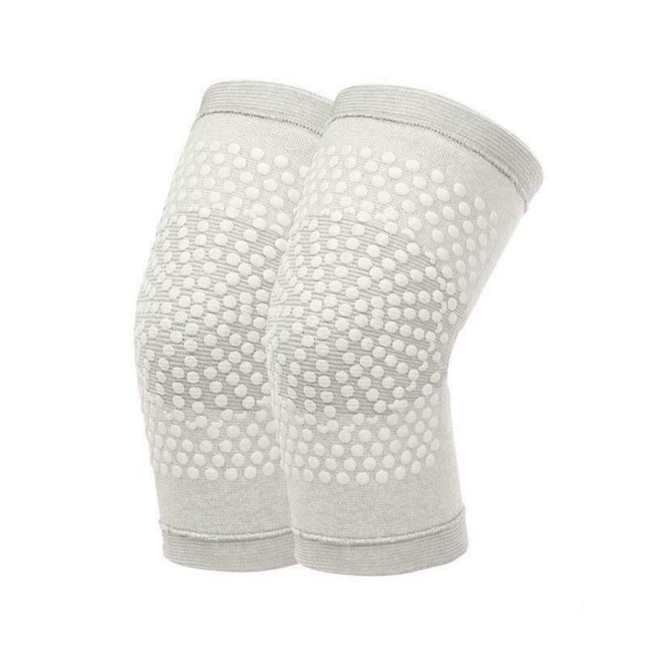 Self Heating Knee Pads Grey Compression Support Sleeves for Arthritis Joint Pain Relief Sports Recovery 2 V1308-DSZKI-642-1