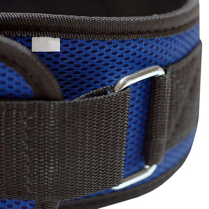Weightlifting Belt for Men and Women Blue Adjustable Gym Training Powerlifting Back Support Belt Blue L V1308-DSZKI-648-3