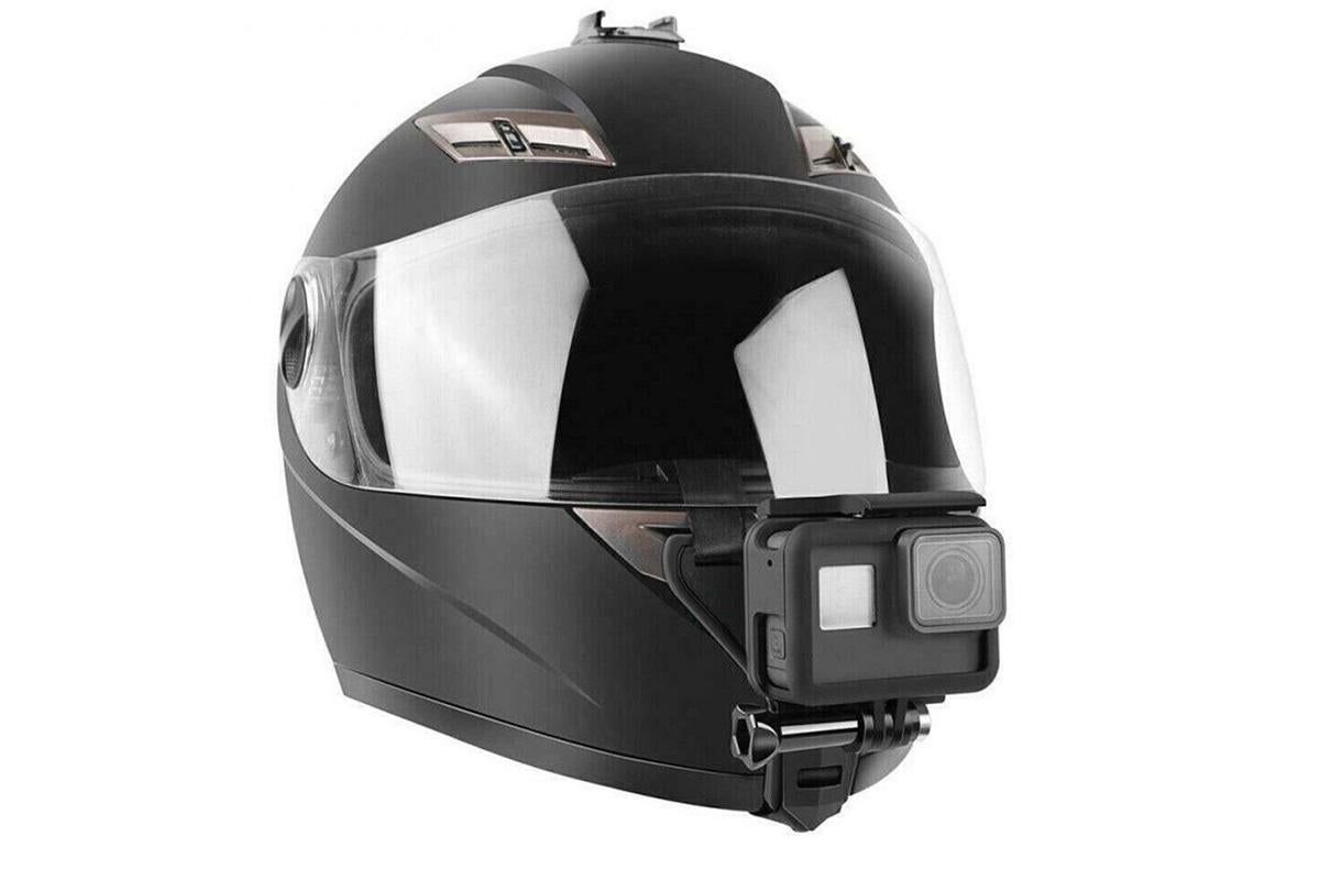 Motorcycle Helmet Chin Mount for Action Camera Quick Release Shockproof - Black V1308-DSZKI-65-2