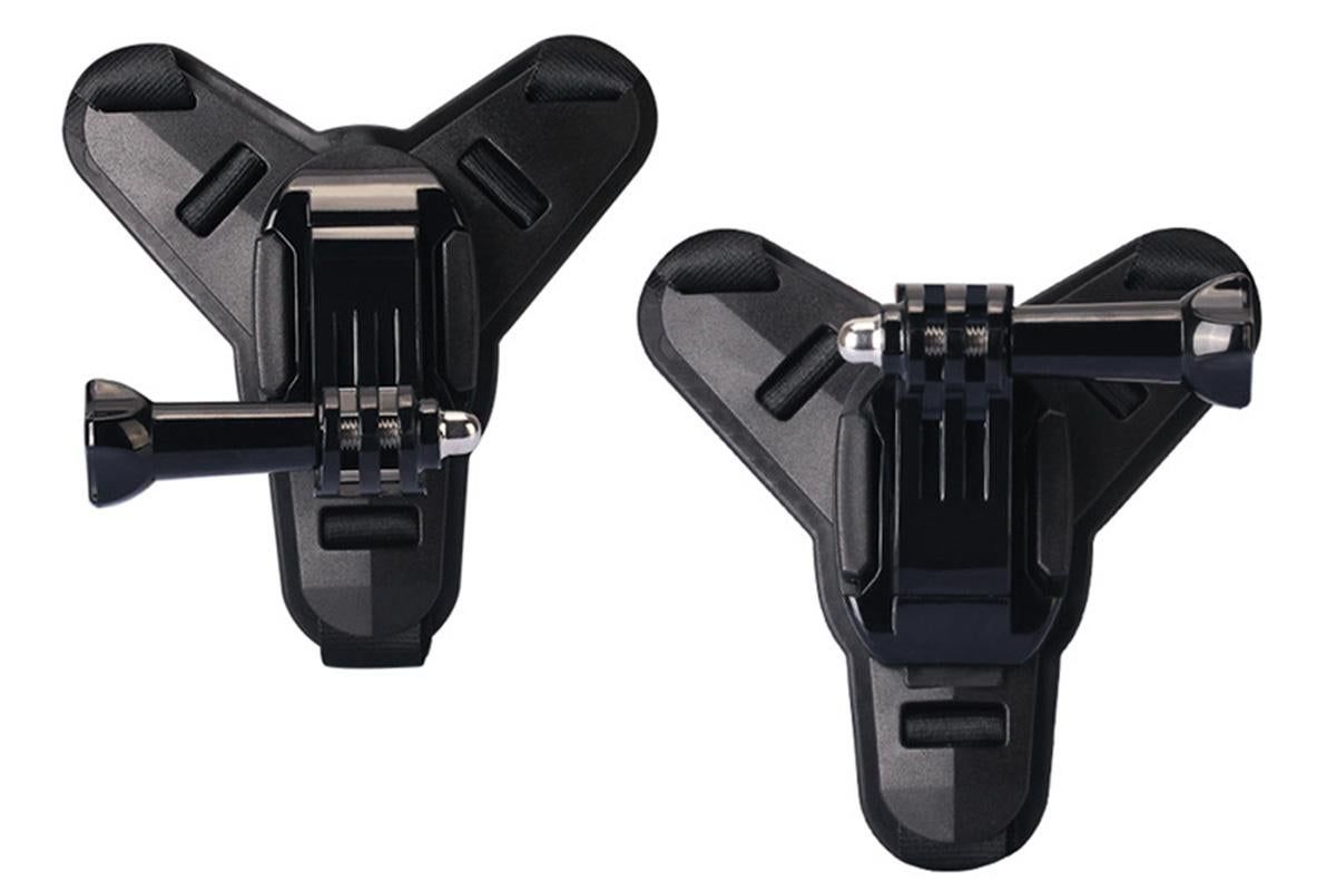 Motorcycle Helmet Chin Mount for Action Camera Quick Release Shockproof - Black V1308-DSZKI-65-2
