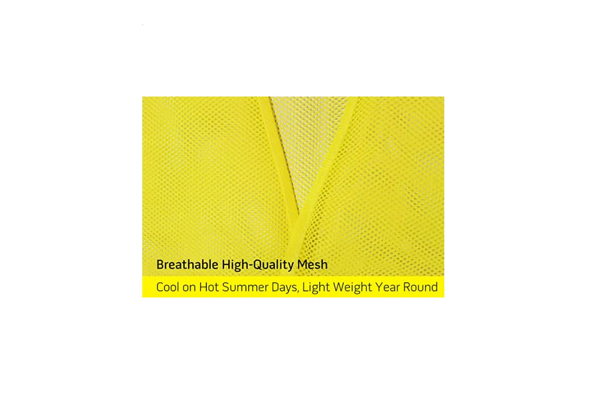 Safety Vests Bulk Pack - Reflective High Visibility, Men Women, Mesh 10 PACK Orange V1308-DSZKI-655-2