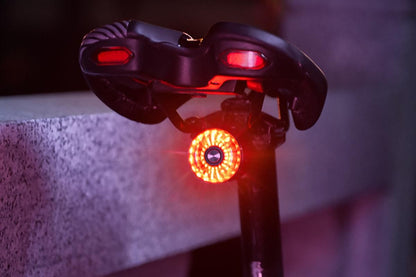Bike Smart Taillight Auto Brake Sensing Rear Light Warning Saddle Light V1308-DSZKI-70