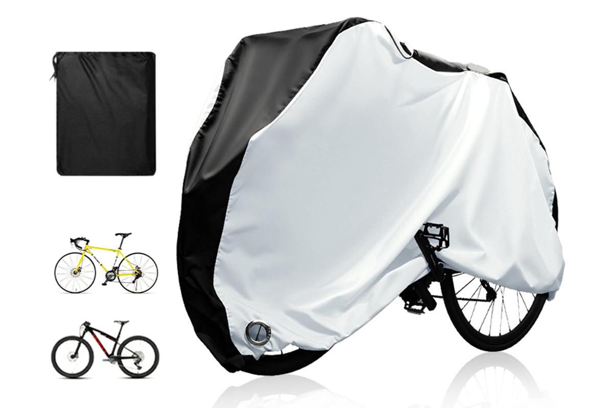 210D Waterproof Bike Cover with Lock Hole for Outdoor Storage - M V1308-DSZKI-71-1