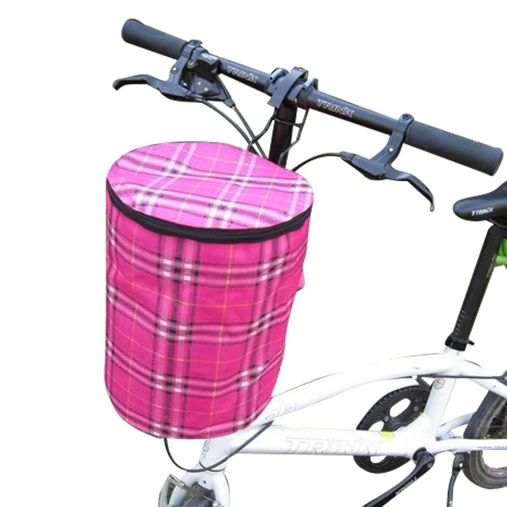Detachable Bike Bicycle Front Basket(Pink) V1308-DSZKI-73-4