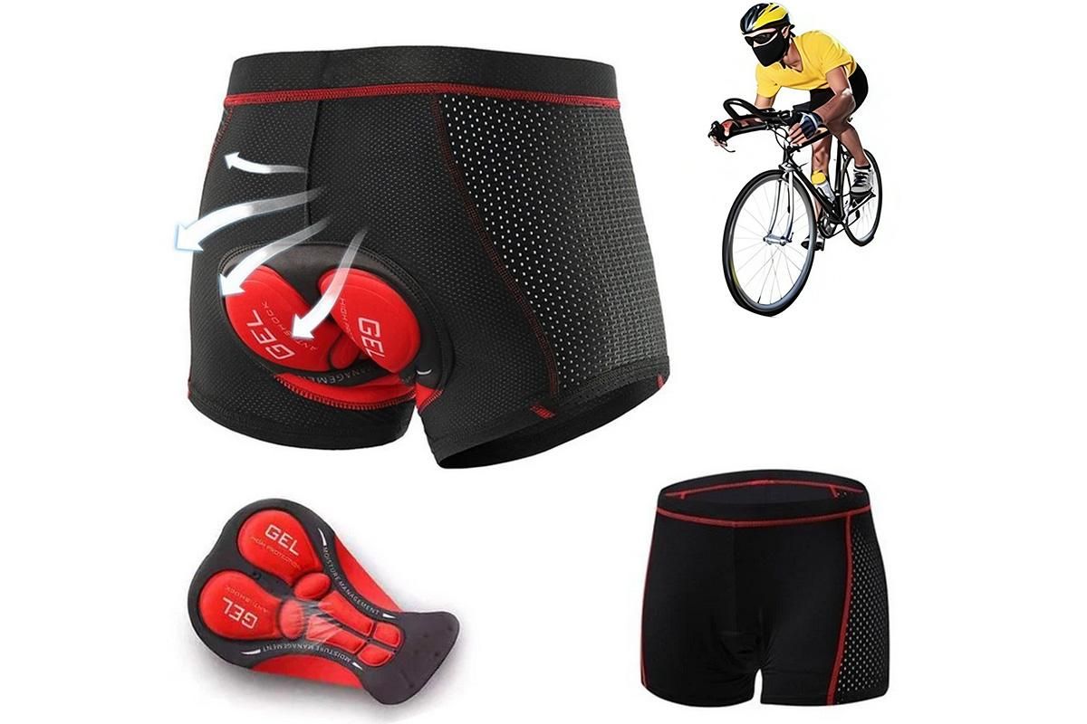 Silicone Gel Padded Cycling Underwear for Mountain Road - XL V1308-DSZKI-75-1