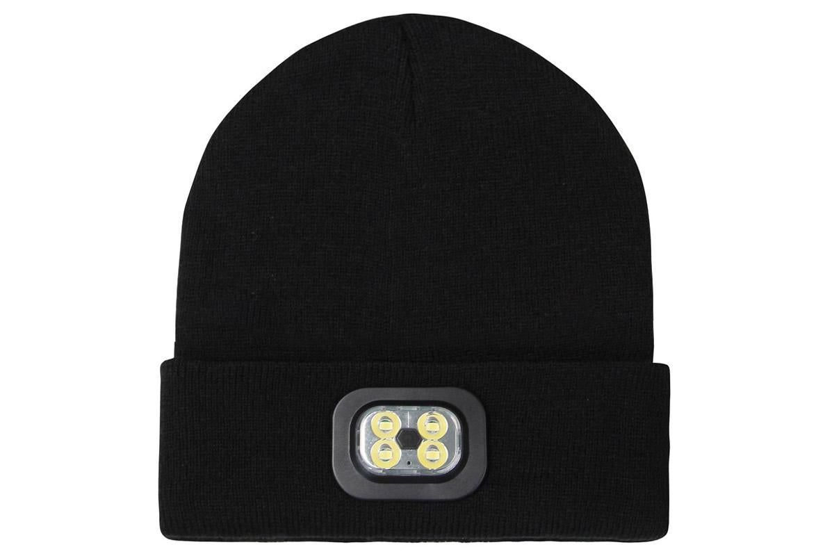 LED Beanie Hat USB Rechargeable LED Light Hat Winter Warm Knitted Hat Camping Workwear Hat with LED Light V1308-DSZKI-8-1