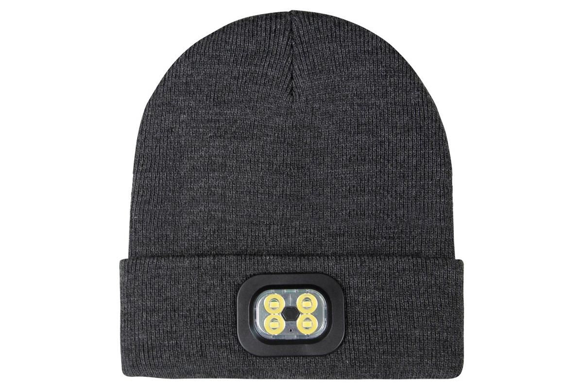 LED Beanie Hat USB Rechargeable LED Light Hat Winter Warm Knitted Hat Camping Workwear Hat with LED Light V1308-DSZKI-8-2