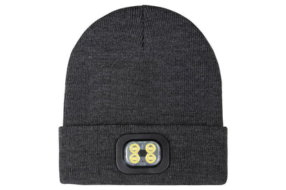 LED Beanie Hat USB Rechargeable LED Light Hat Winter Warm Knitted Hat Camping Workwear Hat with LED Light V1308-DSZKI-8-2