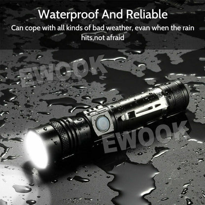 2X 60000lm LED Flashlight Torch For Bike Mount USB Rechargeable T6 XM-L AU