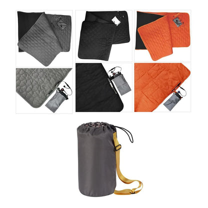 Heated Sleeping Bag Pad 5 Heating Zone 3-Level Temperature USB Power Warm Mat (Orange)