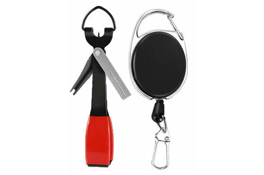 Fishing Knot Tying Tool Fast Line Clippers Tie Tippet Cutter Nipper - Red and Black V1308-DSZKI-86-1