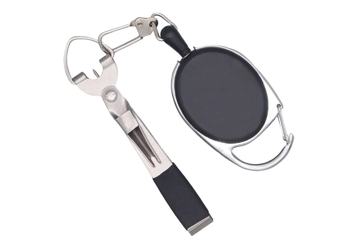 Fishing Knot Tying Tool Fast Line Clippers Tie Tippet Cutter Nipper - Silver and Black V1308-DSZKI-86-2