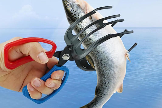 Fishing Pliers Gripper Metal Fish Control Clamp Claw Tong Grip Forceps Tackle V1308-DSZKI-88