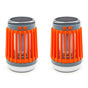 2pcs Solar and USB Mosquito Killer Camp Lamp Flashlight -Orange