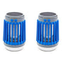 2pcs Solar and USB Mosquito Killer Camp Lamp Flashlight -Blue