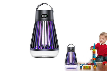 Electric Zapper Portable Rechargeable Mosquito Killer Lamp Trap -White