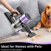 Cordless Vacuum Cleaner, 10 in 1 Stick Vacuum with Powerful Suction, Hose, Green LED Light, Anti-Tangle V1313-AU-A27V