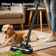 Cordless Vacuum Cleaner, 55Kpa/55Mins Vacuum Cleaners for Home. Self-Standing Stick Vacuum with Rechargeable V1313-AU-H28B