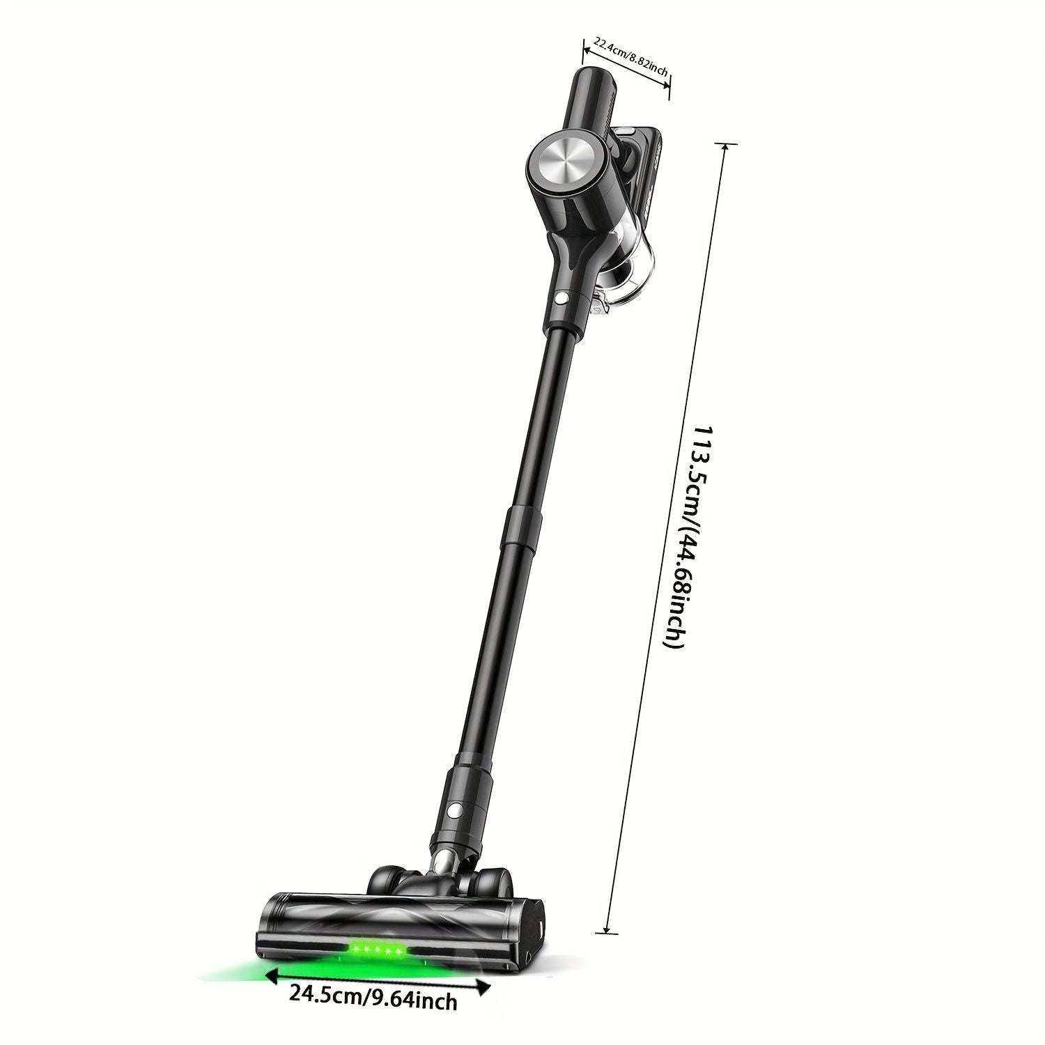 Cordless Vacuum Cleaner, 55Kpa/55Mins Vacuum Cleaners for Home. Self-Standing Stick Vacuum with Rechargeable V1313-AU-H28B-1