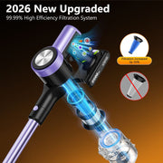 Cordless Vacuum Cleaner, 55Kpa/55mins Self-Standing Powerful Stick Lightweight Vacuum Cleaner for Home Pet V1313-AU-H28V