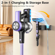 Cordless Vacuum Cleaner, 55Kpa/55mins Self-Standing Powerful Stick Lightweight Vacuum Cleaner for Home Pet V1313-AU-H28V-1