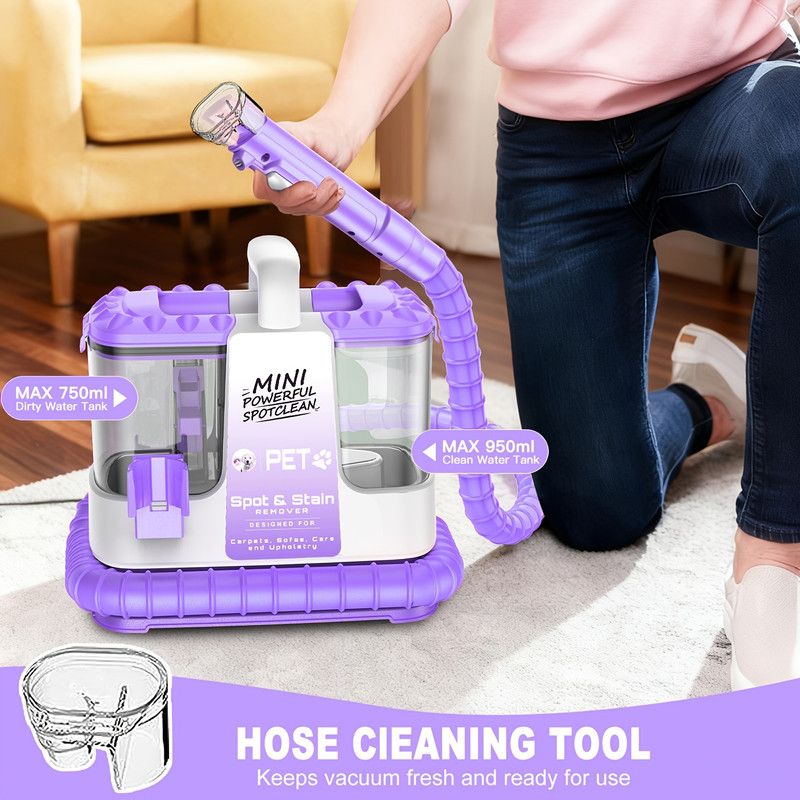 32Kpa Portable Carpet & Upholestery Cleaner Machine for Pets, Spot, Stain, Couch Cleaner Machine with V1313-AU-H3V