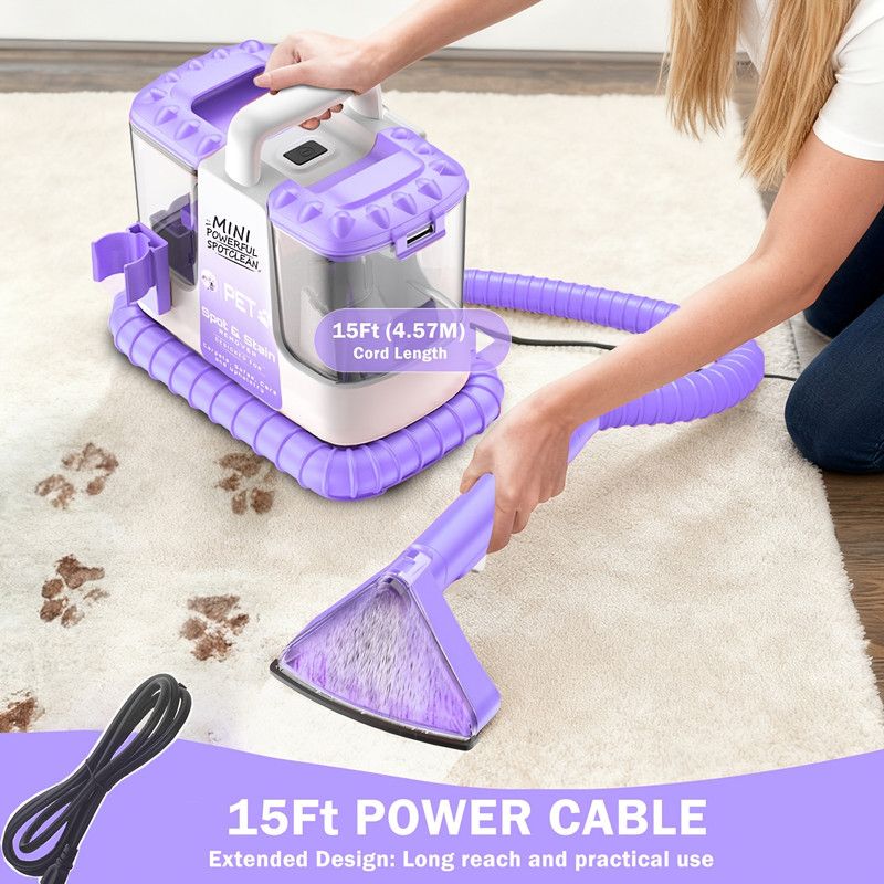 32Kpa Portable Carpet & Upholestery Cleaner Machine for Pets, Spot, Stain, Couch Cleaner Machine with V1313-AU-H3V