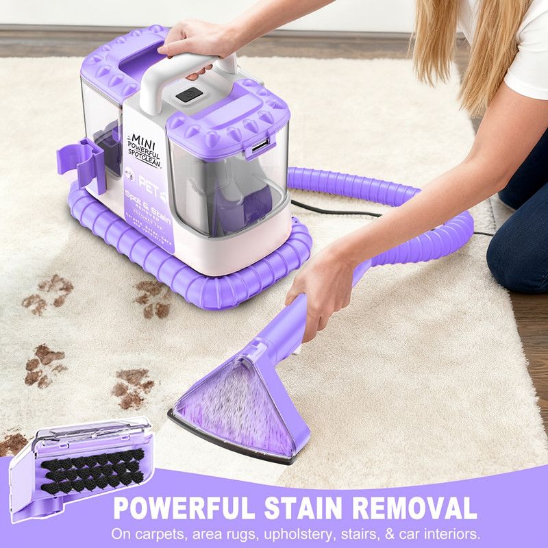 32Kpa Portable Carpet & Upholestery Cleaner Machine for Pets, Spot, Stain, Couch Cleaner Machine with V1313-AU-H3V