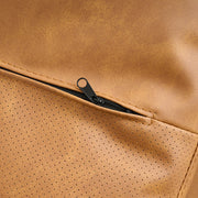 Modern Deep-Seated Sofa, Two-seater, Faux Leather, Brown - Brown PU leather V1316-8219-BROWN