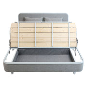 2 In 1 Sofa Bed Beneath Foldable Carbon Hidden Storage Sofa - 108cm