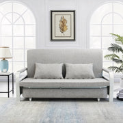 2 In 1 Sofa Bed Beneath Foldable Carbon Hidden Storage Sofa - 128cm