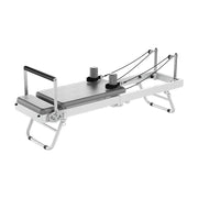 Eeeza Foldable Pilates Reformer, Silent Resistance with Adjustable Steel Frame V1316-PR-CQ-001-GRY