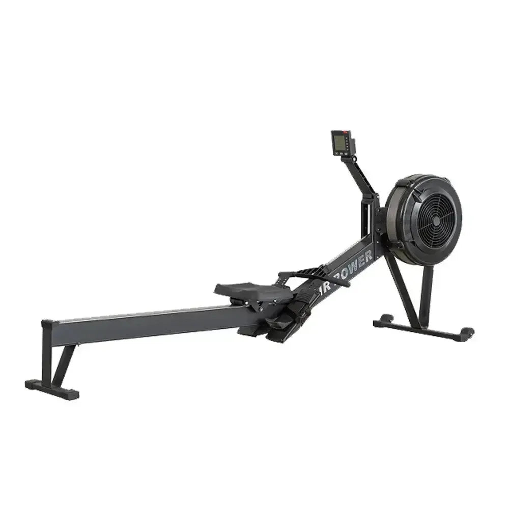 Eeeza Air Resistance Rowing Machine with 10-Level Wind Adjustment & LED Monitor V1316-RM-MN-016-BLK