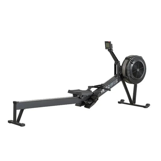 Eeeza Air Resistance Rowing Machine with 10-Level Wind Adjustment & LED Monitor V1316-RM-MN-016-BLK