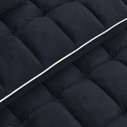 Fashionable Modern and Multi-functional Foldable Velvet Sofa Bed - Black
