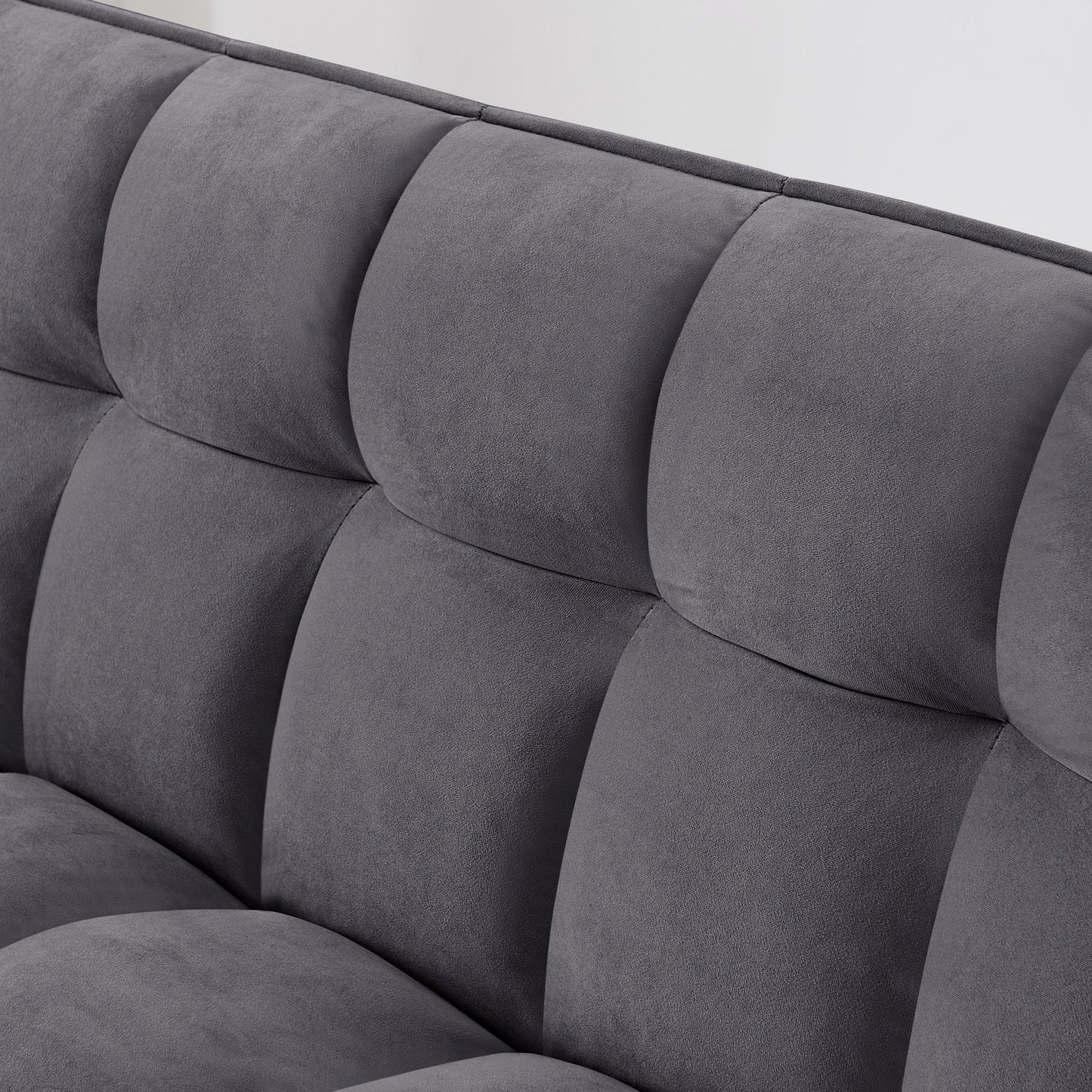 Fashionable Modern and Multi-functional Foldable Velvet Sofa Bed - Green V1316-W2353P252434