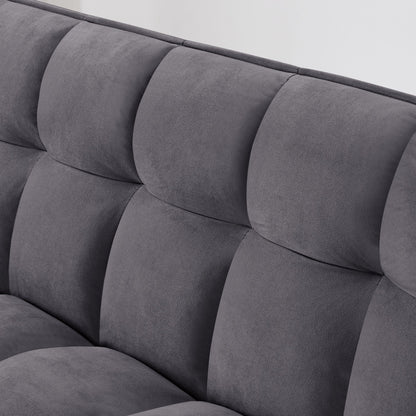 Fashionable Modern and Multi-functional Foldable Velvet Sofa Bed - Green V1316-W2353P252434