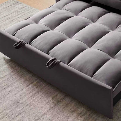 Fashionable Modern and Multi-functional Foldable Velvet Sofa Bed - Green V1316-W2353P252434