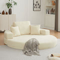 Multifunctional Round convertible Sofa Bed(Compressed Packaging) - Orange