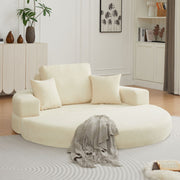 Multifunctional Round convertible Sofa Bed(Compressed Packaging) - Orange