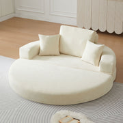 Multifunctional Round convertible Sofa Bed(Compressed Packaging) - Orange