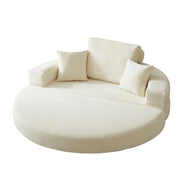 Multifunctional Round convertible Sofa Bed(Compressed Packaging) - Beige