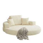 Multifunctional Round convertible Sofa Bed(Compressed Packaging) - Beige