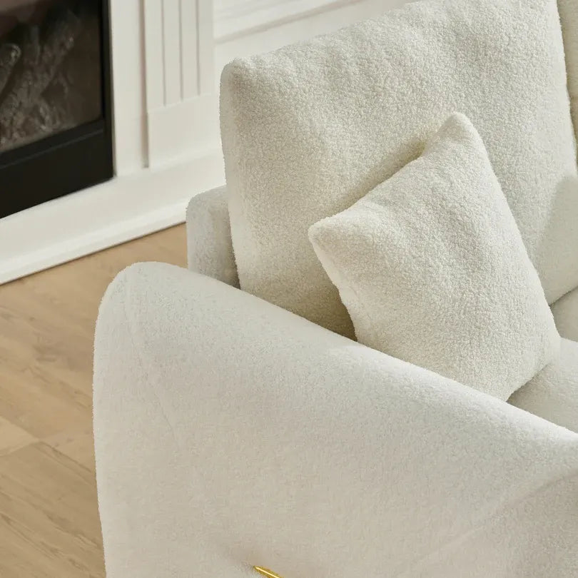 35 "Teddy fabric sofa, modern lounge chair, upholstered with a pillow V1316-W2564P376428